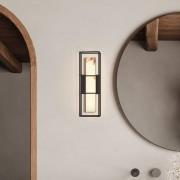 utendørs LED-vegglampe BLAKLEY svart/alabaster Høyde 41 cm IP44