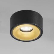 Egger DLS LED-spot Clippo EP, svart-gull, 2700K