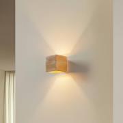 Vegglampe Ara som kube i tre