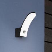 Utendørs LED-vegglampe Fiumicino med sensor