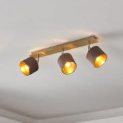 Taklampe Valbiano Capuccino, gull 3 lyskilder