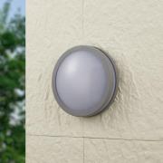 EGLO connect Locana-C utendørs LED-vegglampe sølv