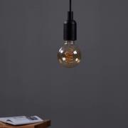 LED-globepære E27 4W ravfarget Ø 8 cm