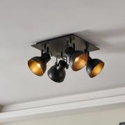 Takspot Barnstaple, svart, 4 lyskilder