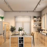 3-fase skinne Can, sølv, aluminium, GU10, svingbar montering