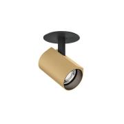 WEVER & DUCRÉ LED innfelt spot Ceno 1.0 beige/svart 927 Blattf