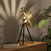 Bordlampe Castanuelo, svart/gull