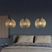 Pendellampe Venezuela, svart/gull, 3 lys