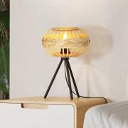 EGLO Amsfield 1 bordlampe av tre, tripod