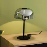 Bordlampe Solo 2, svart transparent/svart