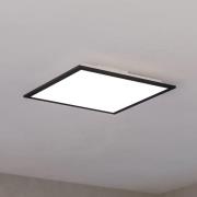 Barlaston bordlampe, høyde 39 cm, svart/grå, metall/stoff