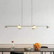 Lucande LED-hengelampe Steve,  aluminium, 113 cm, 6 lyskilder, dimbar