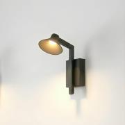 Lucande LED-vegglampe Steve, svart, 24 cm, USB, dimbar