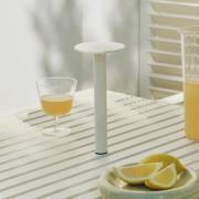 HAY LED-batteridrevet bordlampe HOST PORTABLE, kremhvit, 22 cm IP44