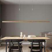 Quitani LED-pendellampe Nora, eik natur, lengde 158 cm