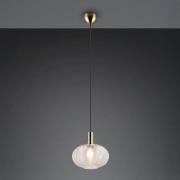 Hengelampe Elvezia, klar, Ø 26 cm, glass, E27
