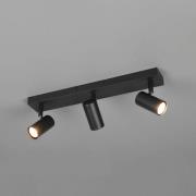 Spotlight Taryn, matt svart, lengde 45 cm, 3 lyskilder, GU10