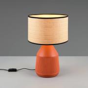Bordlampe Formentera, terrakotta/beige 43 cm Keramikk/papir