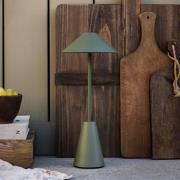 Globen Lighting Akku-Außentischleuchte Cannes, grønn, IP54