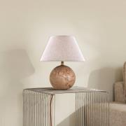 Globen Lighting bordlampe Castello, rosa/beige, høyde 28 cm