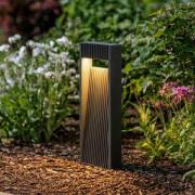 Lucande LED-sokkellampe Tavion, 40 cm, antrasitt, IP65