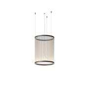 Vibia LED-hengelampe ARRAY beige 73 x 55 cm sylinder 927 dimbar