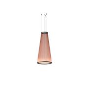 Vibia LED-hengelampe ARRAY rødbrun 112 x 55 cm konisk 927 dimbar