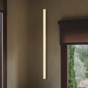 Vibia LED-vegglampe SPA, lengde 121 cm, beige, IP44 2700 K