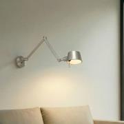 Lucande vegglampe Silka, 91 cm, nikkel, justerbar, E27