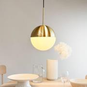 Dyberg Larsen pendellampe Nova D25, opal/messing, metall