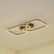 Lucande LED-taklampe Amiya, 64 cm, svart, aluminium