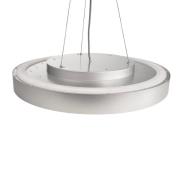 Menkar LED-hengelampe, sølvfarget, Ø 80 cm, CCT, opp/ned