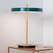 UMAGE LED-bordlampe Asteria Table, USB, skoggrønn/messing