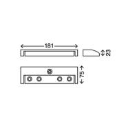 Lero - dreibar LED-benkbelysning batteridrevet