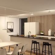 Paulmann URail LED-pendellampe Hildor, signalhvit, 3.000K