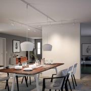 Paulmann URail skinne, signalhvit, lengde 10 cm, aluminium