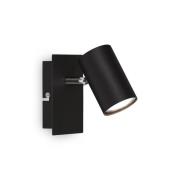 Vegglampe Isil A, svart, 1 lyskilde, metall, svingbar