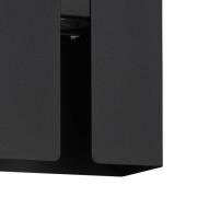 Utendørs LED-vegglampe Briscola, svart, høyde 20 cm metall, CCT