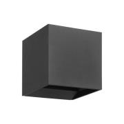 Utendørs LED-vegglampe Calpino 3, antrasitt, bredde 10 cm, 2 lyskilder...