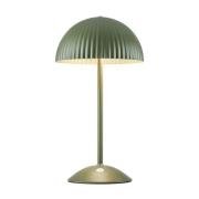 Bordlampe Zin, grønn, jern, høyde 35,5 cm, G9