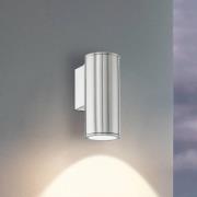 LED-vegglampe Riga, stål, høyde 15 cm, stål