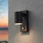 LED-vegglampe Riga 5, antrasitt, høyde 16 cm, metall