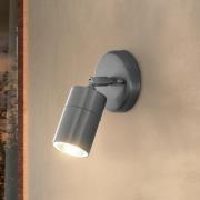 Utendørs LED-spot Stockholm, stålfarget, utstikk 10 cm