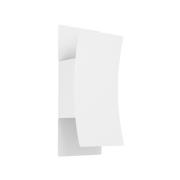 Utendørs LED-vegglampe Verdolino, hvit, høyde 28 cm, metall