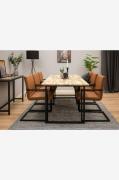 Venture HomeSpisegruppe Chigwell bord og 6 Artic stolerBrunSpisegruppe...