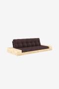 Karup DesignBase Sovesofa m. 2 sidebokser Tre-seterBrunSovesofaerFra H...