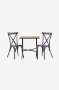 Venture HomeSpisegruppe Holmbeck med 2 stk spisestoler TablasNaturSpis...