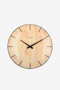 NeXtimeVeggklokke Edge Wood Dome, diameter 35 cmBrunVeggklokker & bord...