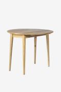 Wood FurnitureRundt eikebord, bok Light 90cmBrunSpisebordFra Homeroom