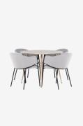 Venture HomePlaza spisebord med Evelina spisestolGråSpisegrupperFra Ho...